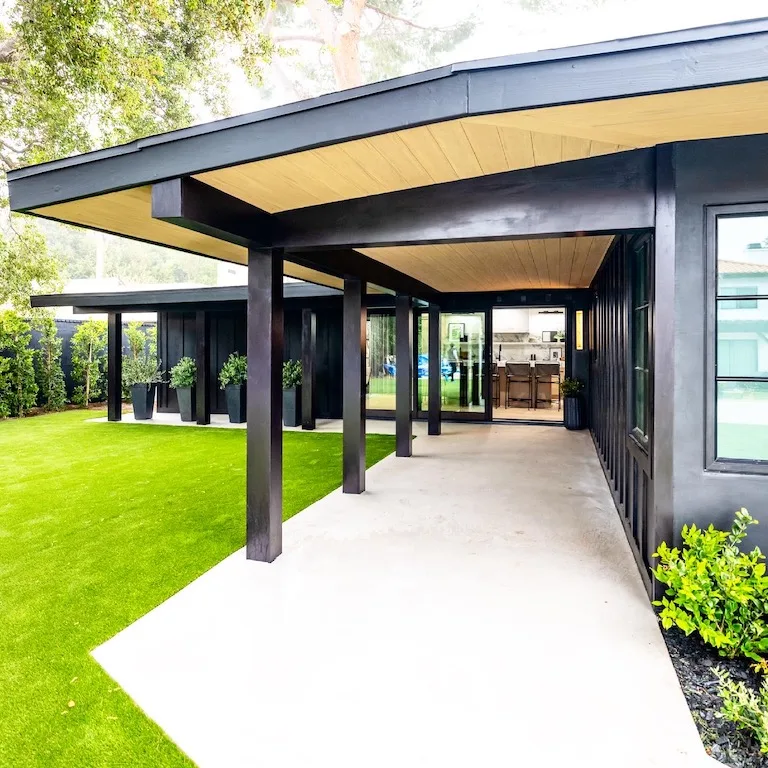 Elegant outdoor walkway cover