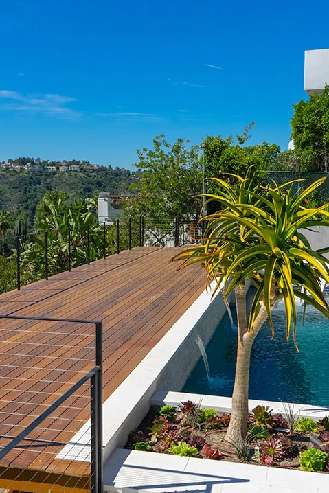 Hillside Deck Building